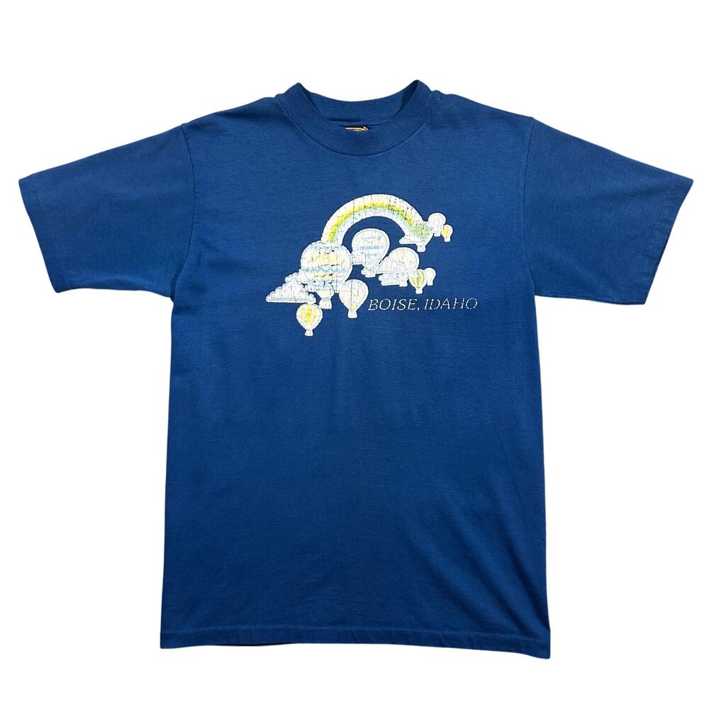 Vintage 1980s Boise Idaho Hot Air Balloon Graphic T-Shirt